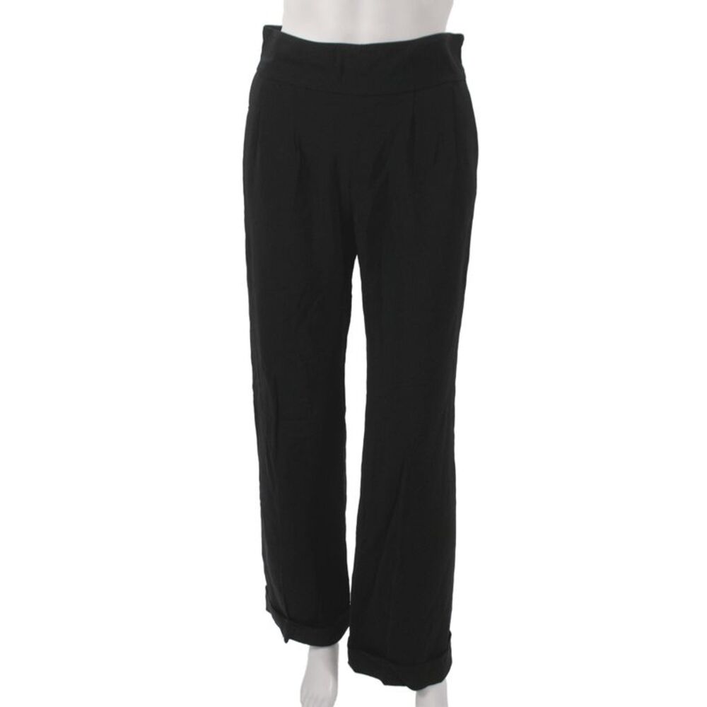 Blumarine Women Dress Pants Black Zip Size 38